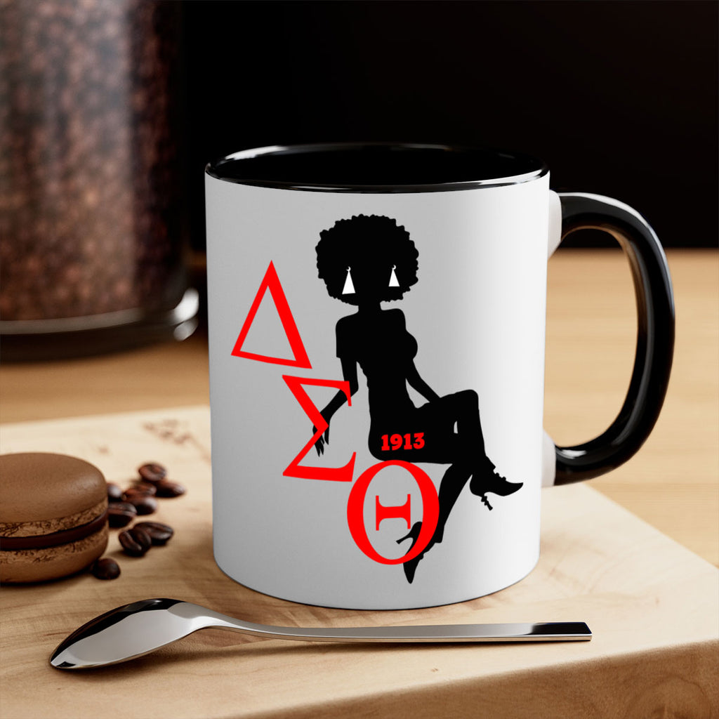 delta sigma theta 7#- black words - phrases-Mug / Coffee Cup