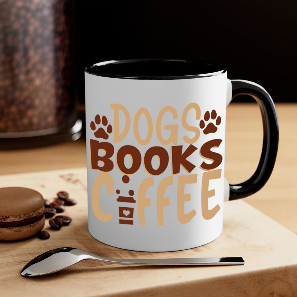 dogs books coffee 214#- coffee-Mug / Coffee Cup