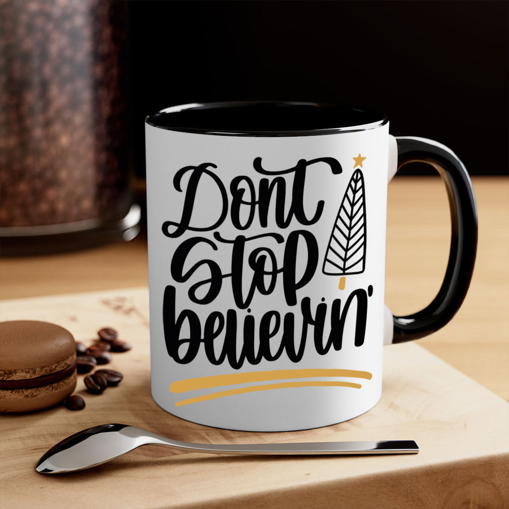 dont stop believin gold 158#- christmas-Mug / Coffee Cup