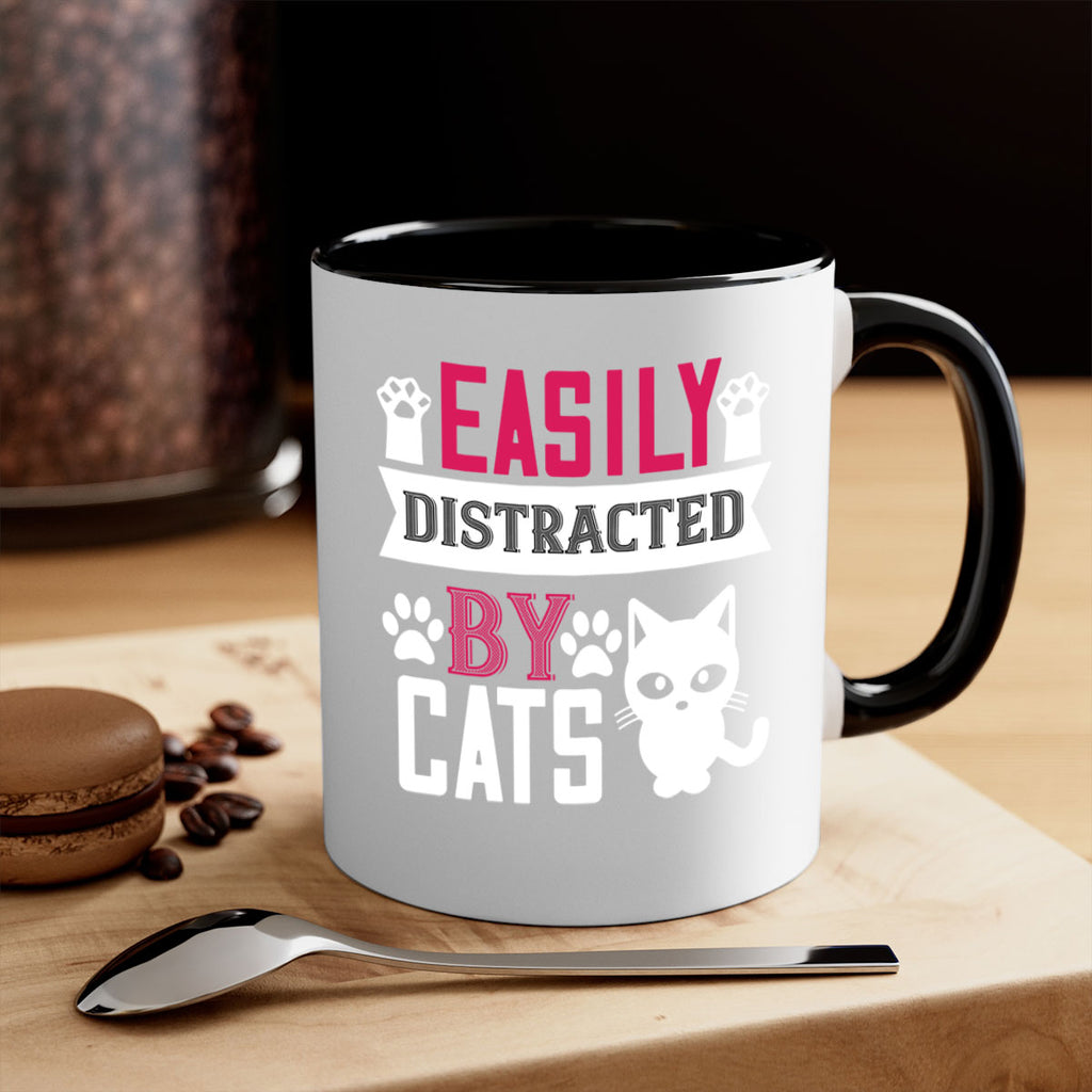 easily distracted by cats Style 47#- cat-Mug / Coffee Cup