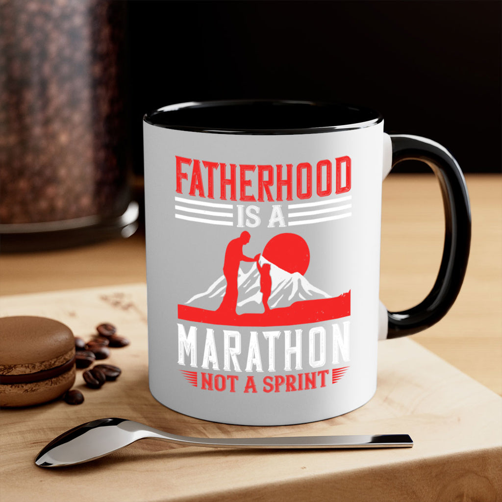 fatherhood is a marathon not a sprint 261#- fathers day-Mug / Coffee Cup