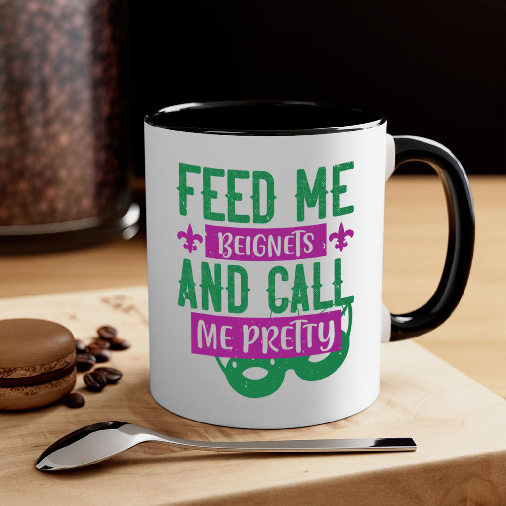 feed me beignets and call me pretty 71#- mardi gras-Mug / Coffee Cup