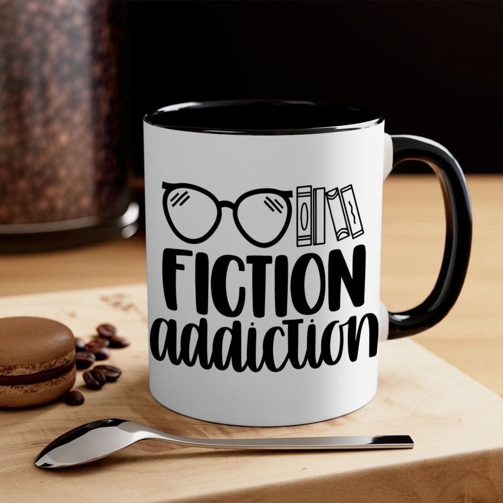 fiction addiction 40#- Reading - Books-Mug / Coffee Cup