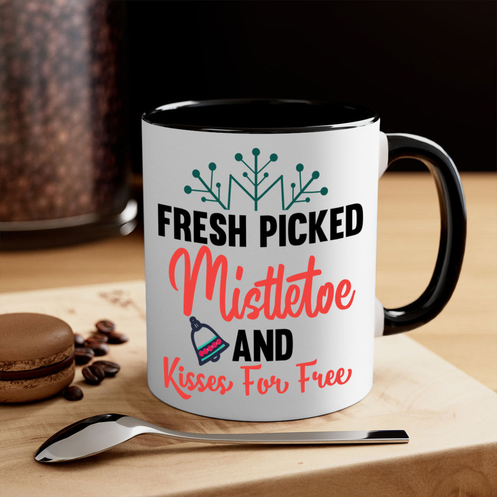 fresh picked mistletoe and kisses for free style 215#- christmas-Mug / Coffee Cup