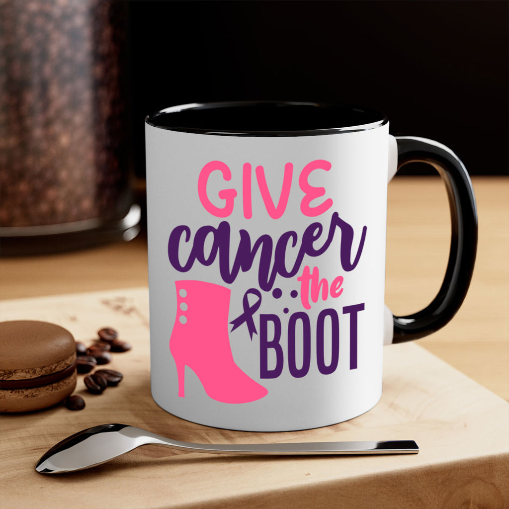 give cancer the boot Style 1#- breast cancer-Mug / Coffee Cup