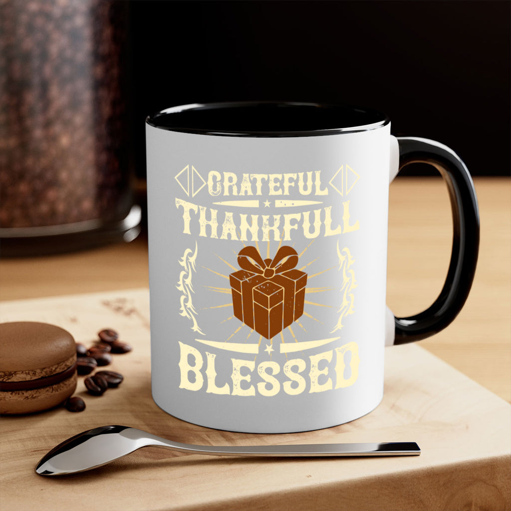 grateful thankfull blessed 40#- thanksgiving-Mug / Coffee Cup