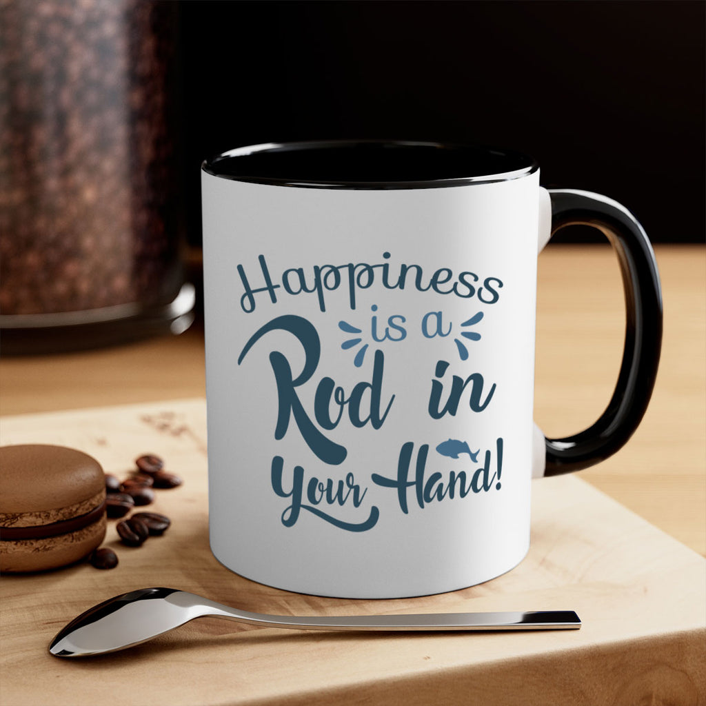 happiness is a rod 123#- fishing-Mug / Coffee Cup