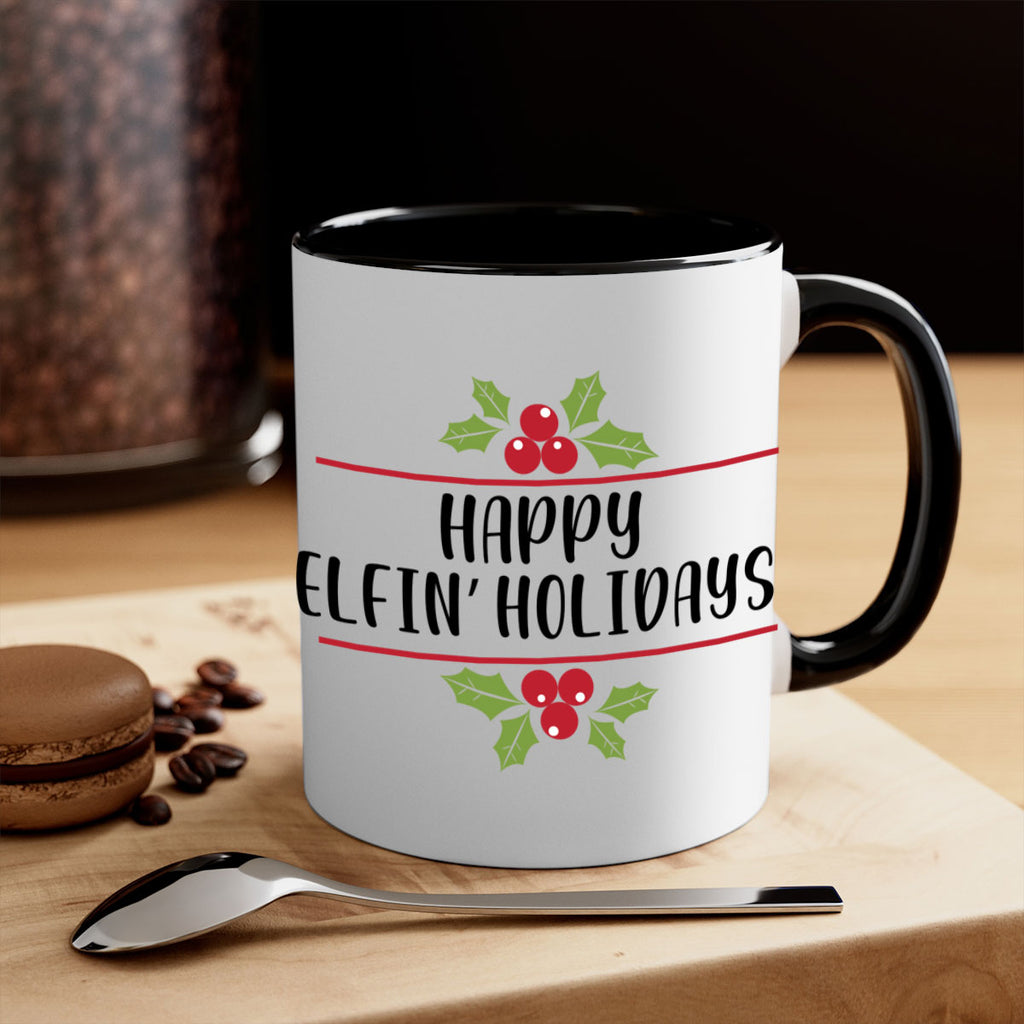 happy elfin holidays style 250#- christmas-Mug / Coffee Cup