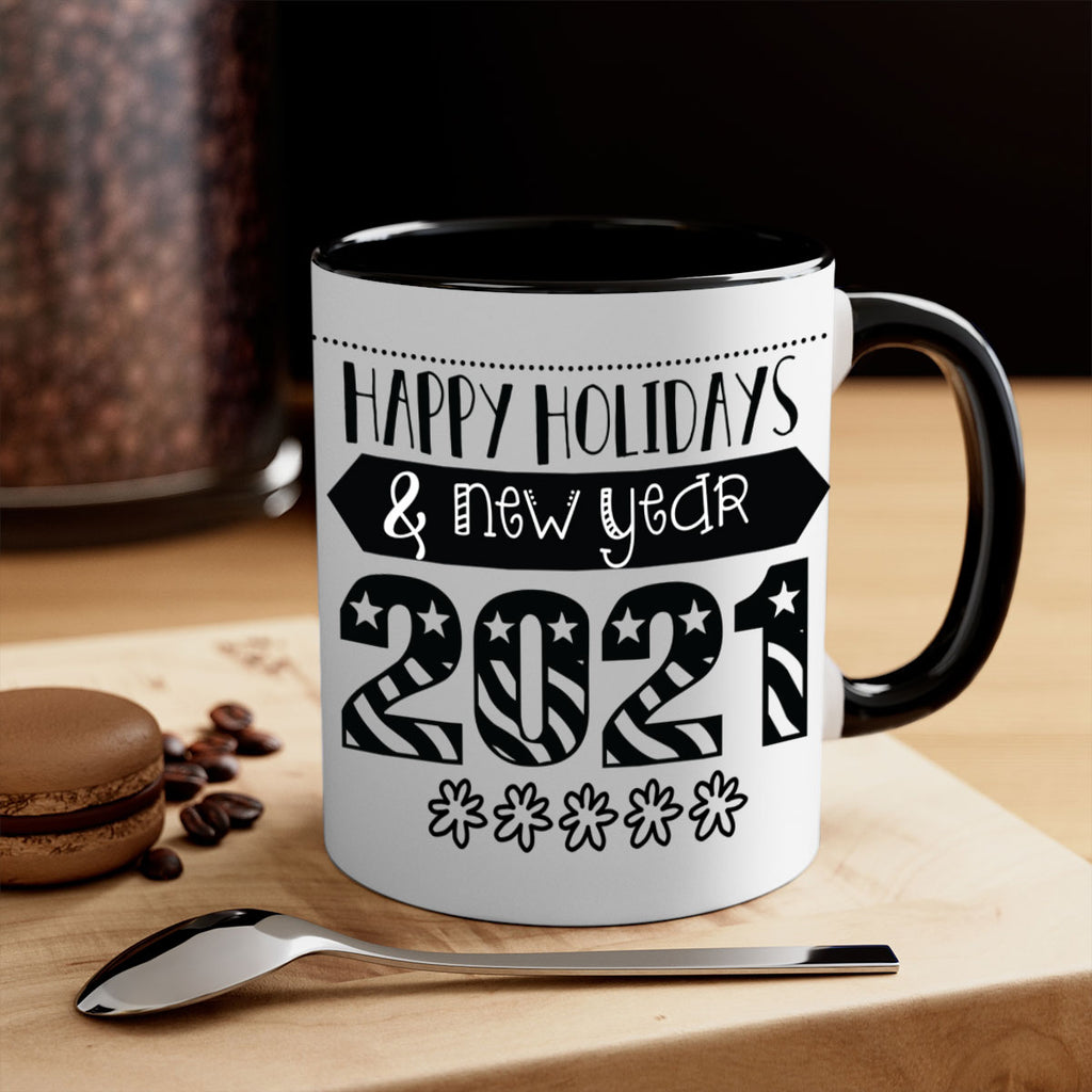 happy holidays new year style 259#- christmas-Mug / Coffee Cup