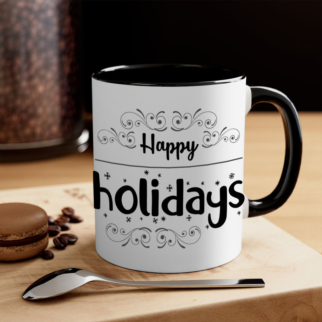 happy holidays style 256#- christmas-Mug / Coffee Cup