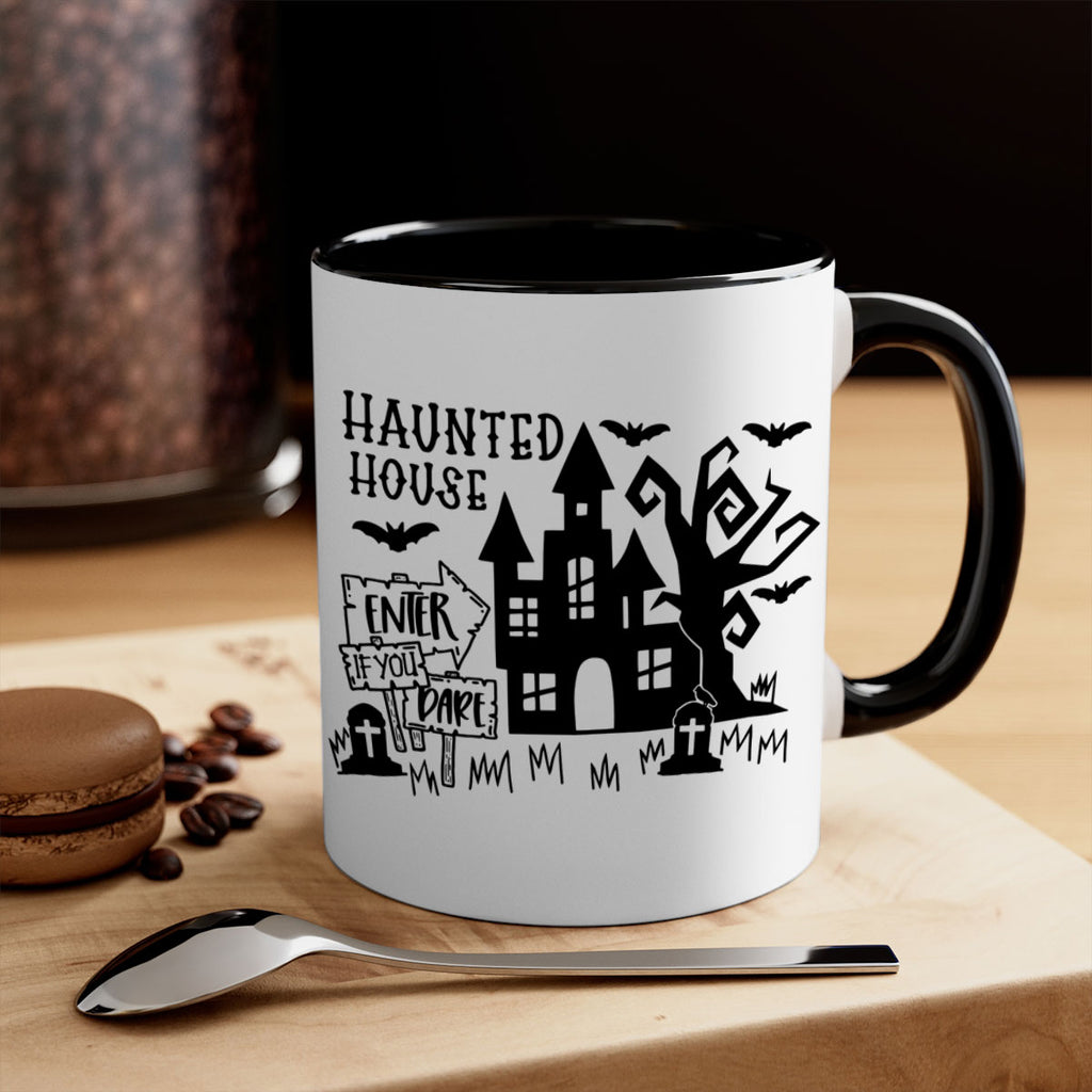 haunted house enter if you dare 60#- halloween-Mug / Coffee Cup