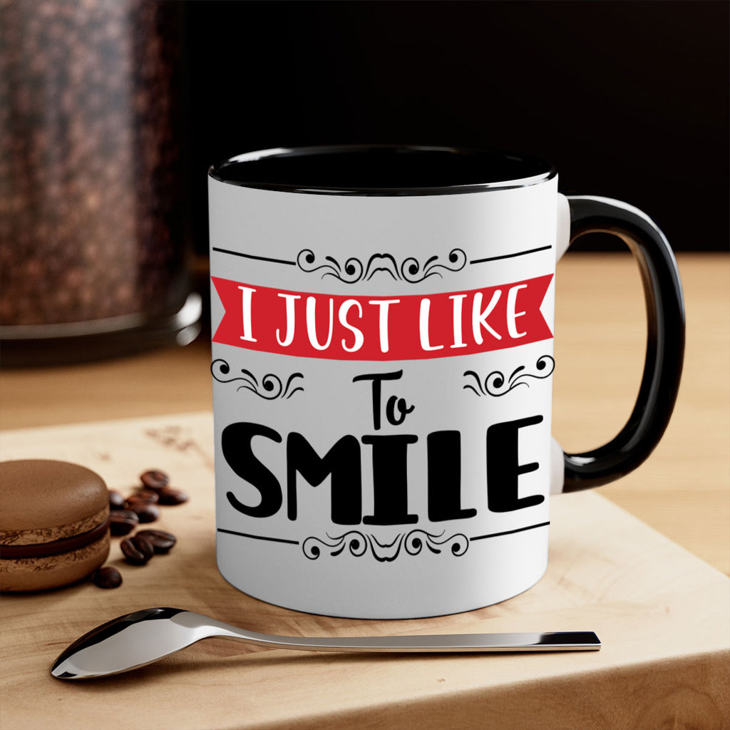 i just like to smile style 326#- christmas-Mug / Coffee Cup