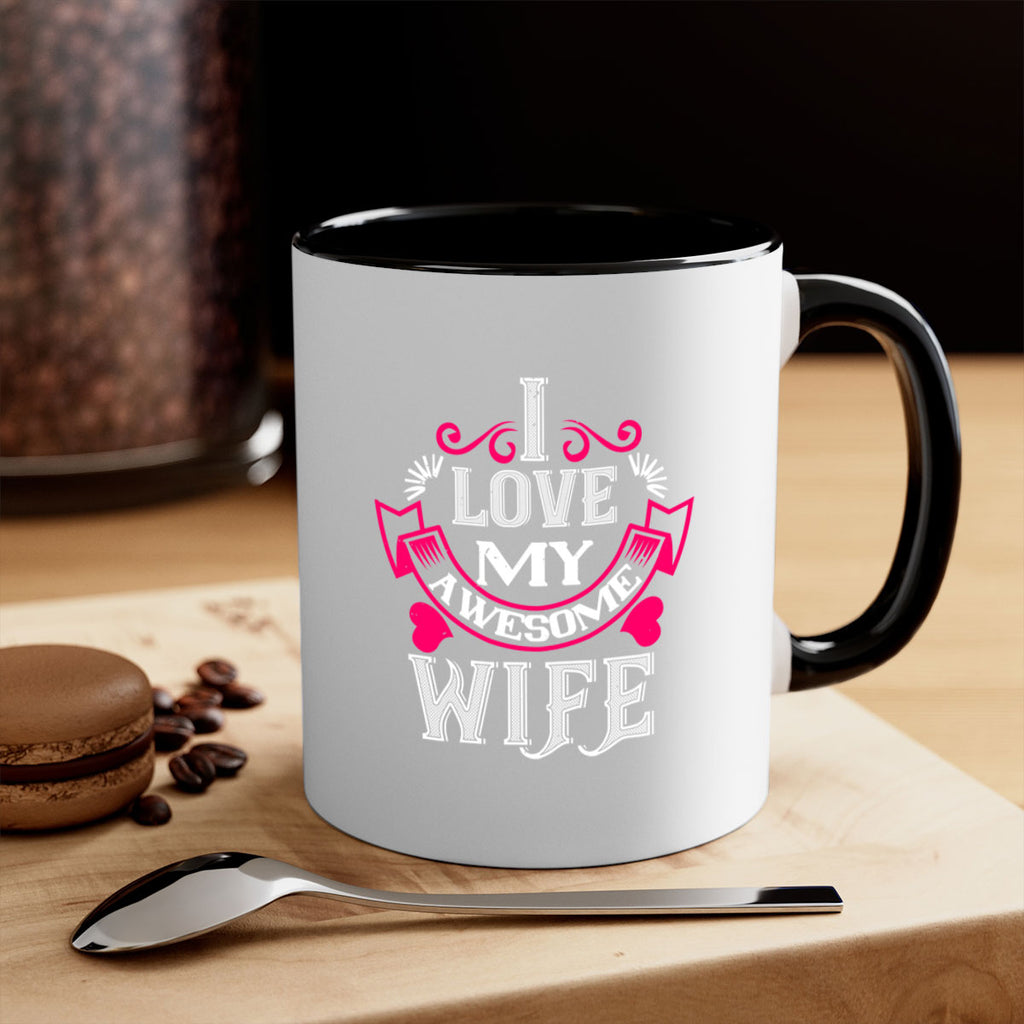 i love my awesome wife 55#- valentines day-Mug / Coffee Cup