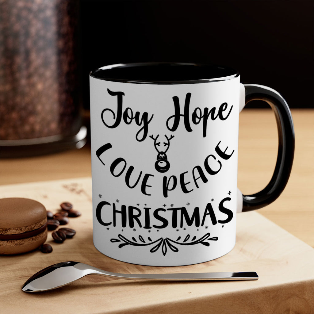 joy hope love peace christmas style 408#- christmas-Mug / Coffee Cup