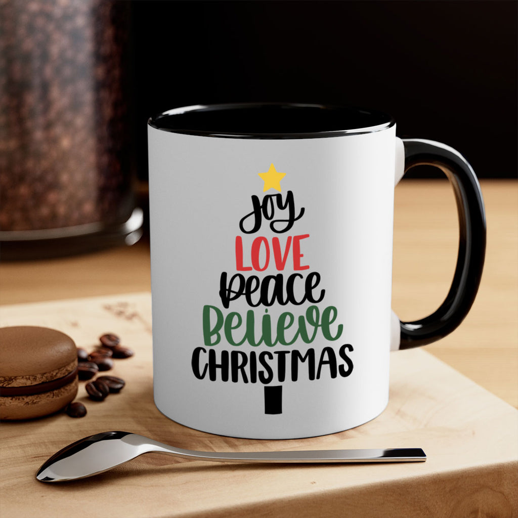 joy love peace believe christmas 111#- christmas-Mug / Coffee Cup