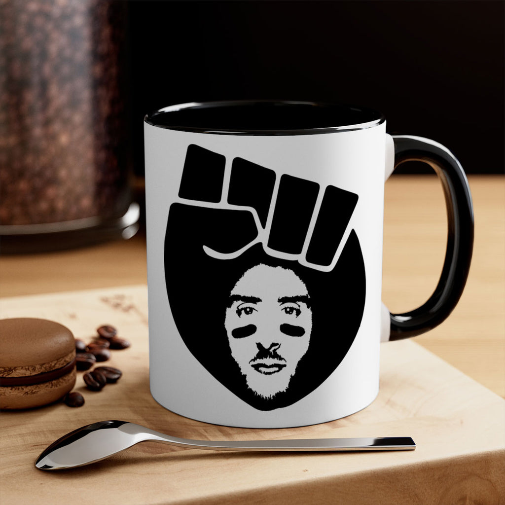 kaepernick fist hair 22#- Black men - Boys-Mug / Coffee Cup