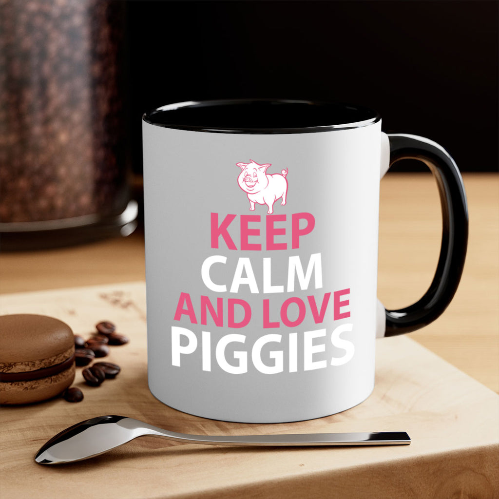 keep calm and love piggies Style 47#- pig-Mug / Coffee Cup