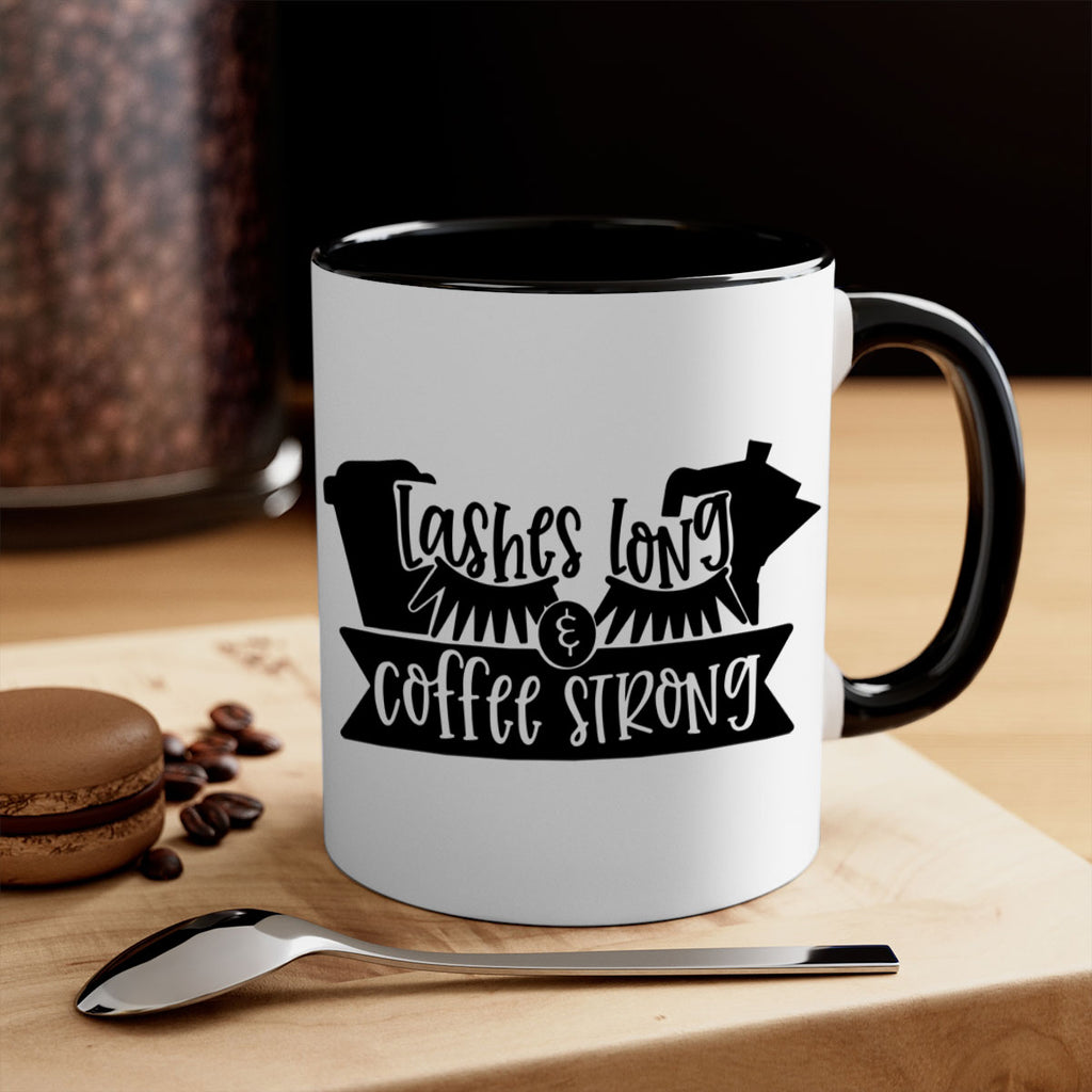 lashes long coffee strong 82#- coffee-Mug / Coffee Cup