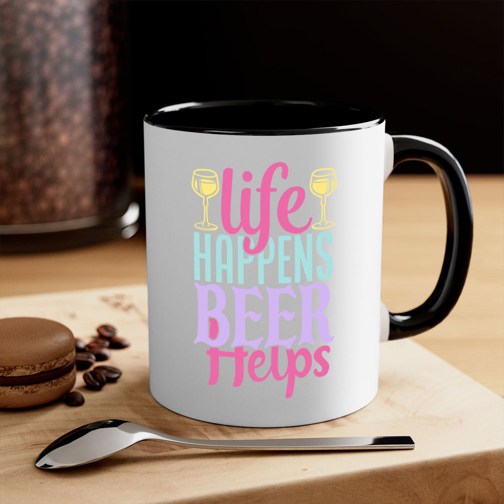 life happens beer helps 141#- beer-Mug / Coffee Cup