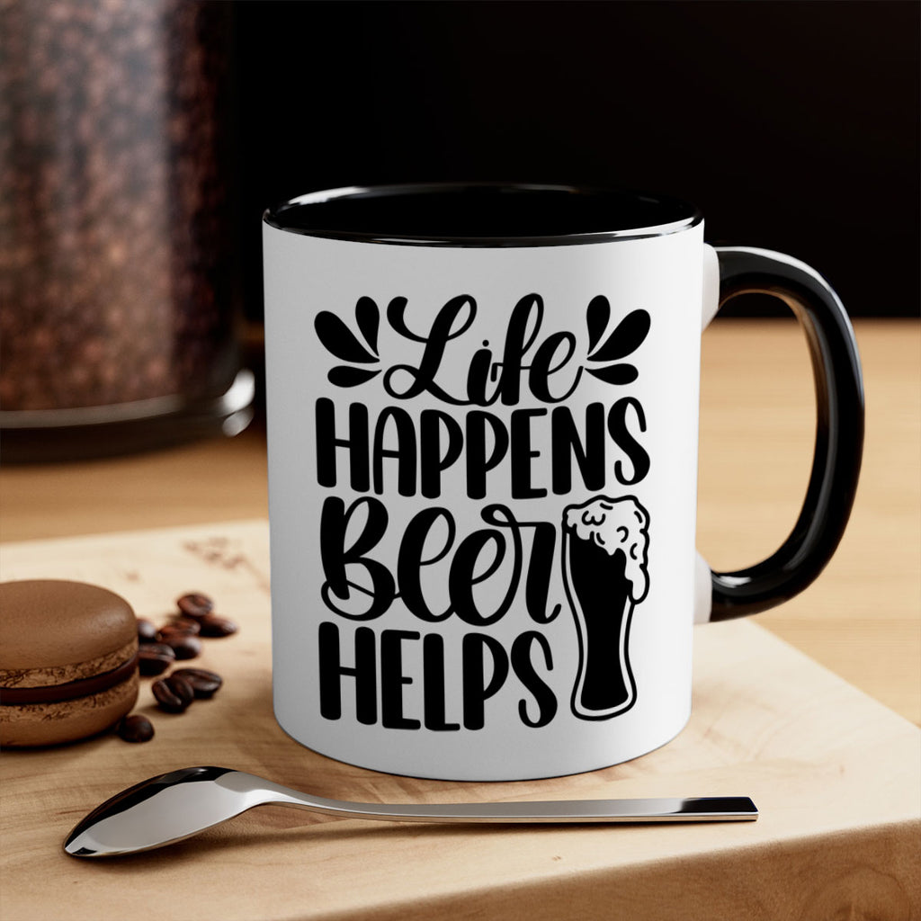 life happens beer helps 28#- beer-Mug / Coffee Cup