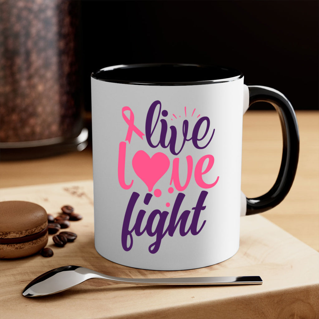 live love fight Style 8#- breast cancer-Mug / Coffee Cup