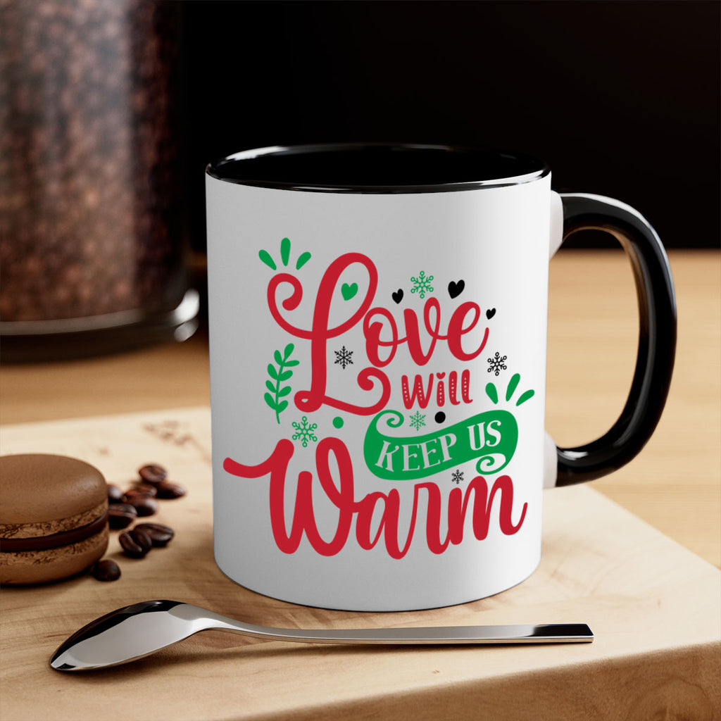 love will keep us warm style 445#- christmas-Mug / Coffee Cup