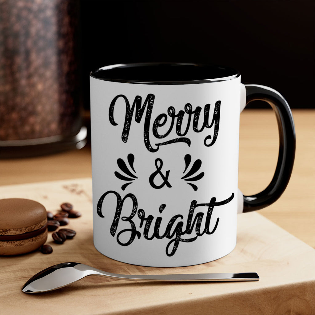 merry & bright ) style 466#- christmas-Mug / Coffee Cup