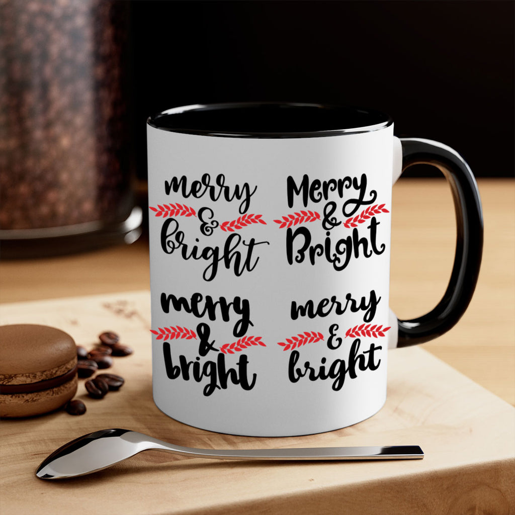 merry & bright style 465#- christmas-Mug / Coffee Cup