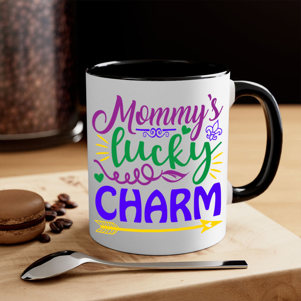 mommys lucky charm 6#- mardi gras-Mug / Coffee Cup