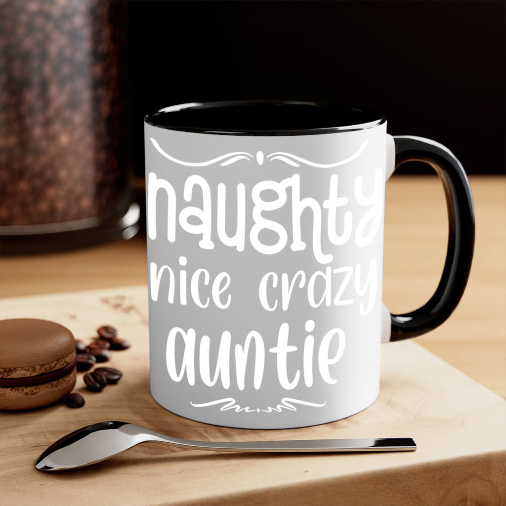 naughty nice crazy auntie style 532#- christmas-Mug / Coffee Cup