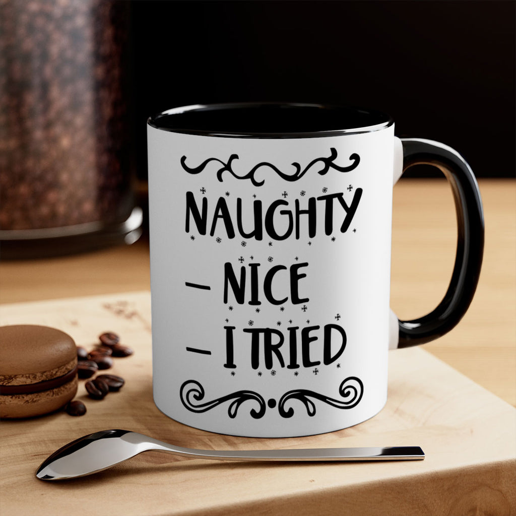 naughty nice i tried style 534#- christmas-Mug / Coffee Cup