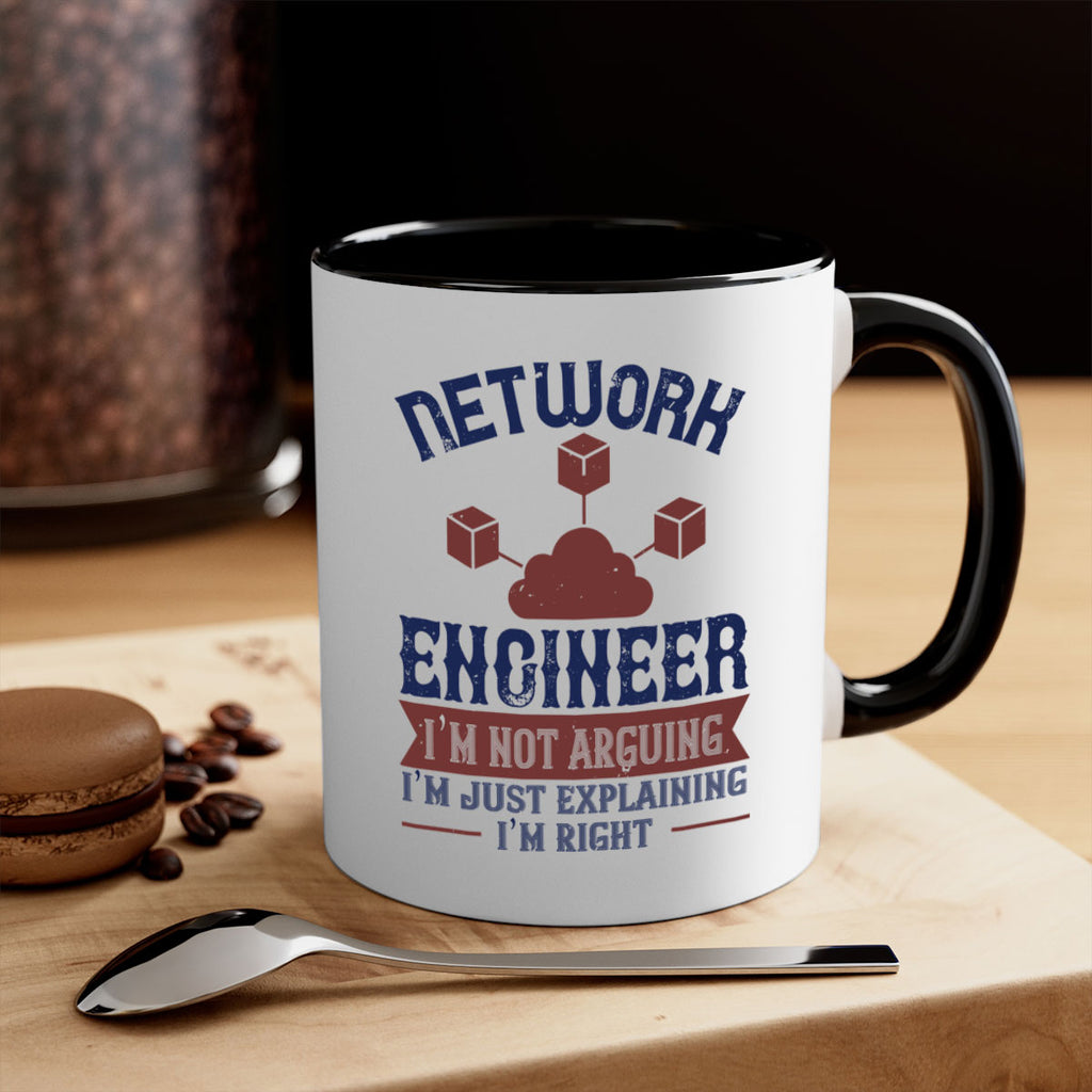 network engineer I am not arguing Im just explaining im right Style 42#- engineer-Mug / Coffee Cup