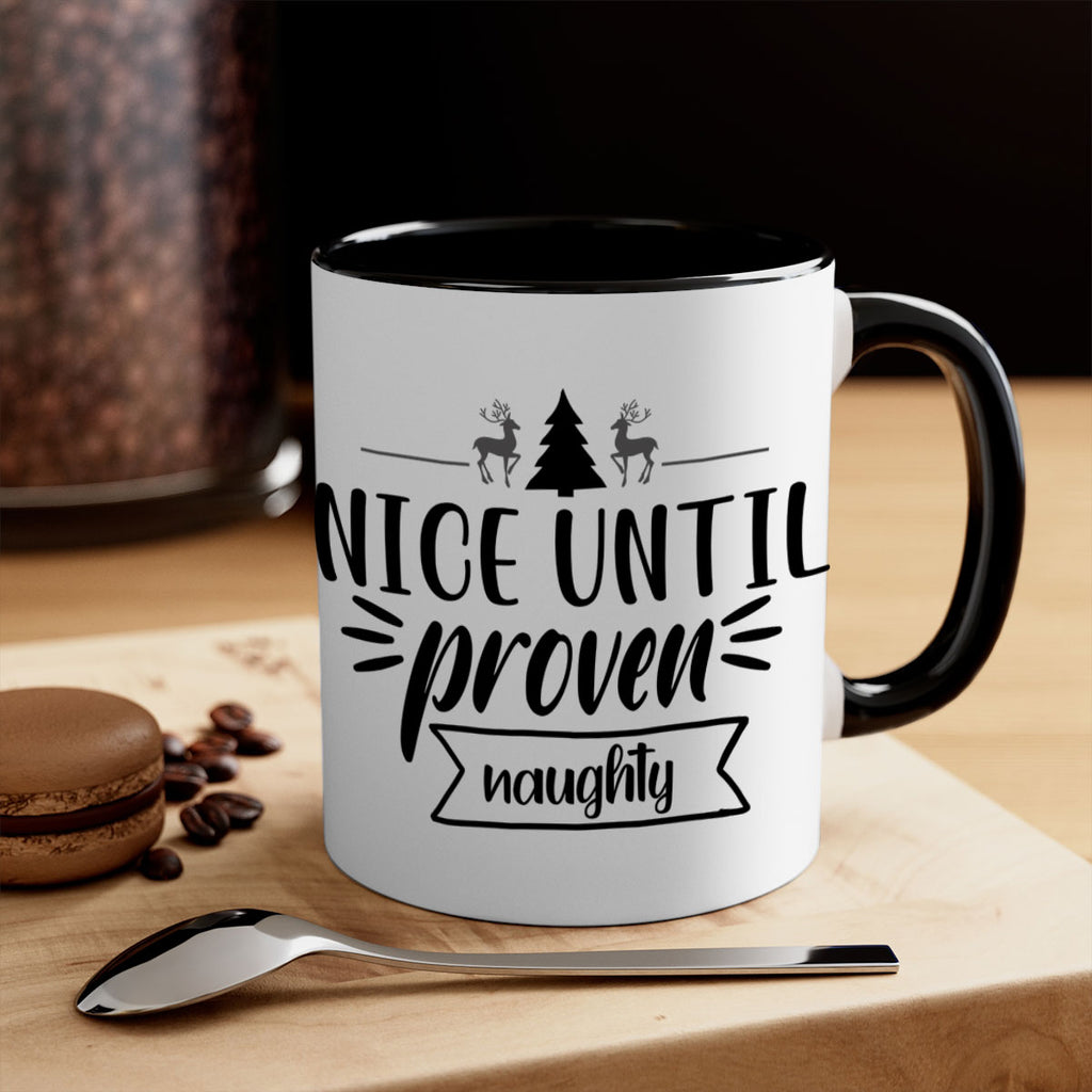 nice until proven naughty style 541#- christmas-Mug / Coffee Cup