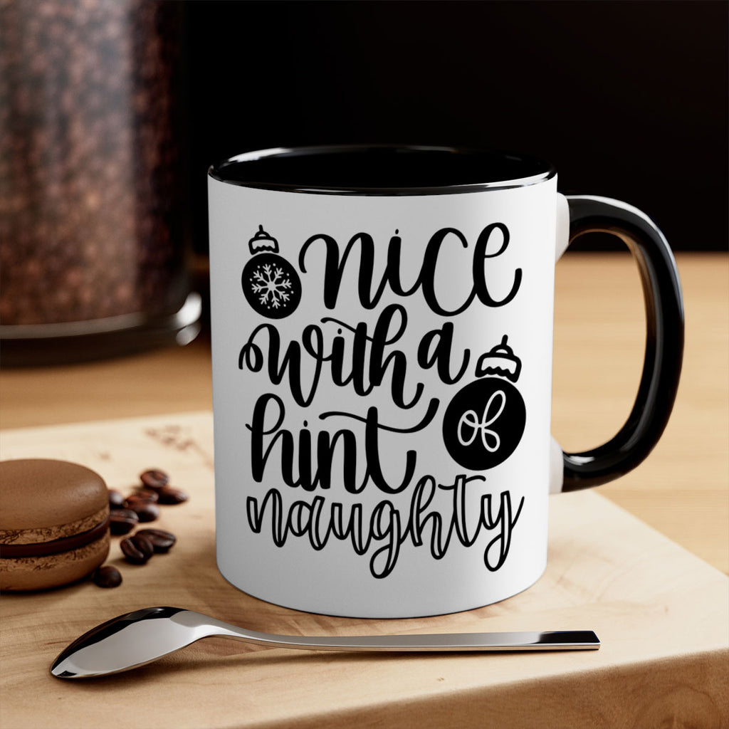 nice with a hint naughty 75#- christmas-Mug / Coffee Cup