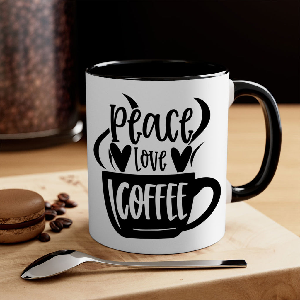 peace love coffee 48#- coffee-Mug / Coffee Cup