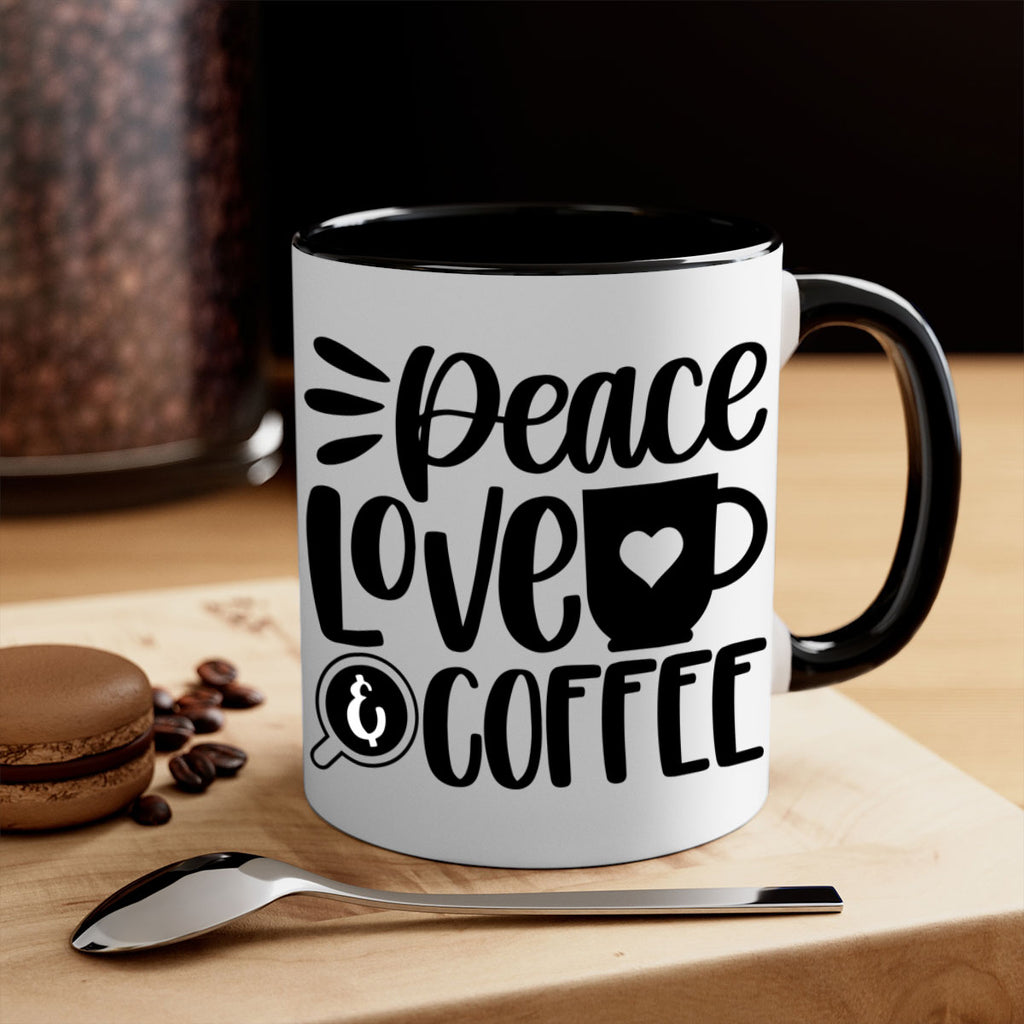 peace love coffee 49#- coffee-Mug / Coffee Cup