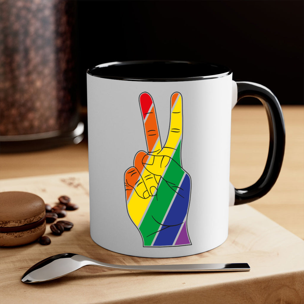 peacehand 72#- lgbt-Mug / Coffee Cup