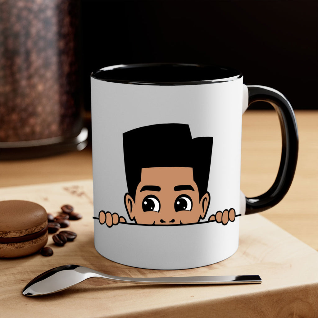 peekaboo boy 18#- Black men - Boys-Mug / Coffee Cup