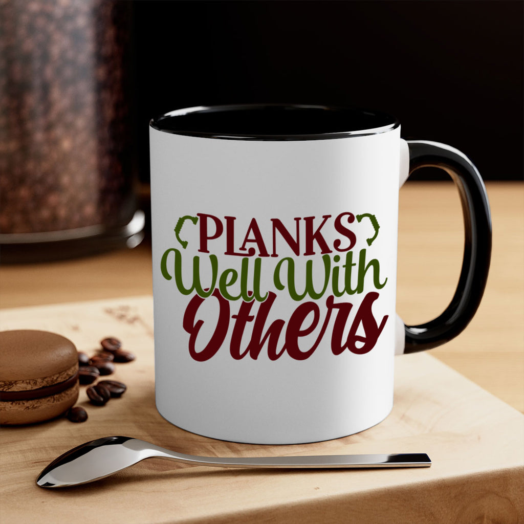 planks well with others 25#- gym-Mug / Coffee Cup