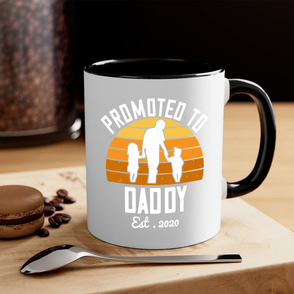 promoted to daddy est 187#- fathers day-Mug / Coffee Cup
