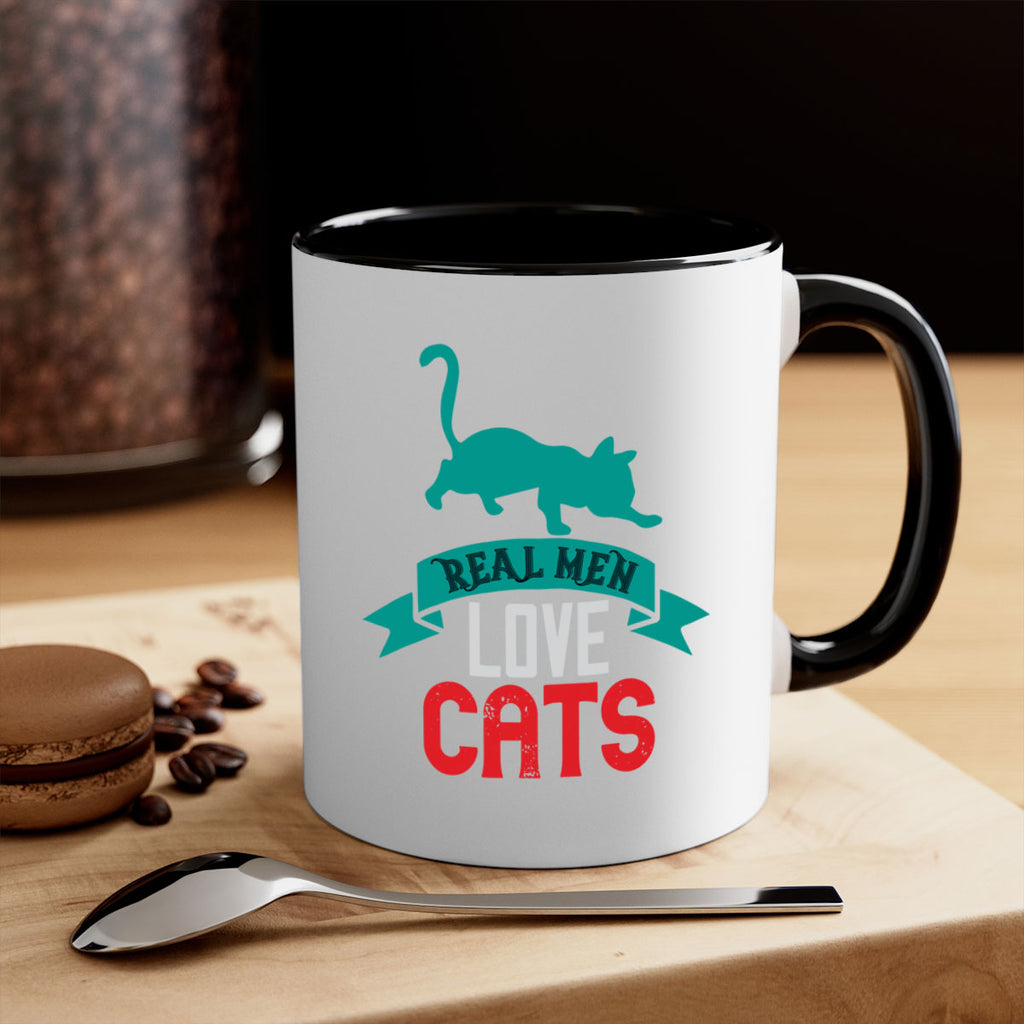 real man love cats o Style 112#- cat-Mug / Coffee Cup
