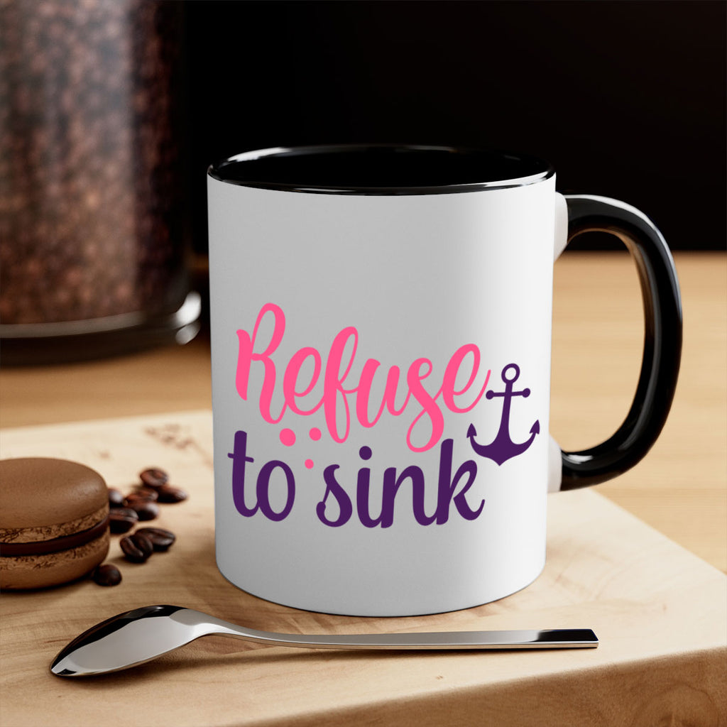 refuse to sink Style 4#- breast cancer-Mug / Coffee Cup