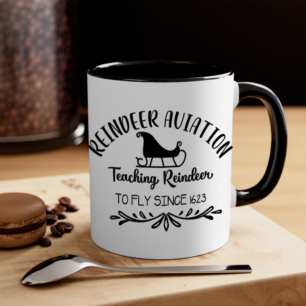 reindeer aviation teaching reindeer to fly since style 595#- christmas-Mug / Coffee Cup