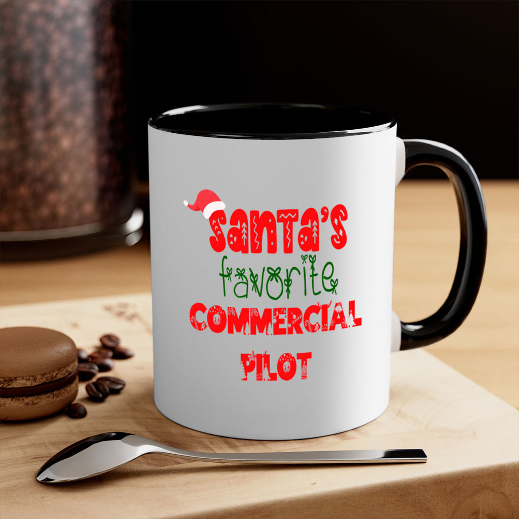 santas favorite commercial pilot style 729#- christmas-Mug / Coffee Cup