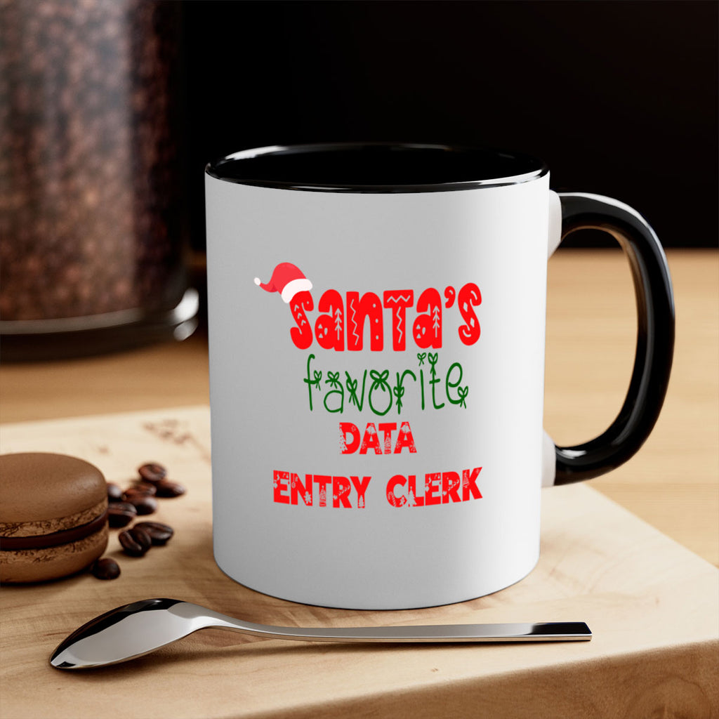 santas favorite data entry clerk style 765#- christmas-Mug / Coffee Cup
