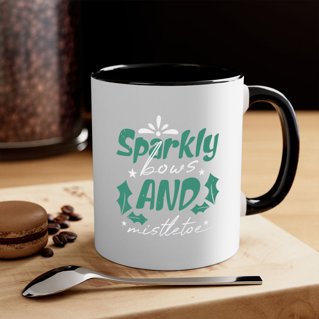 sparkly bows and mistletoe 357#- christmas-Mug / Coffee Cup