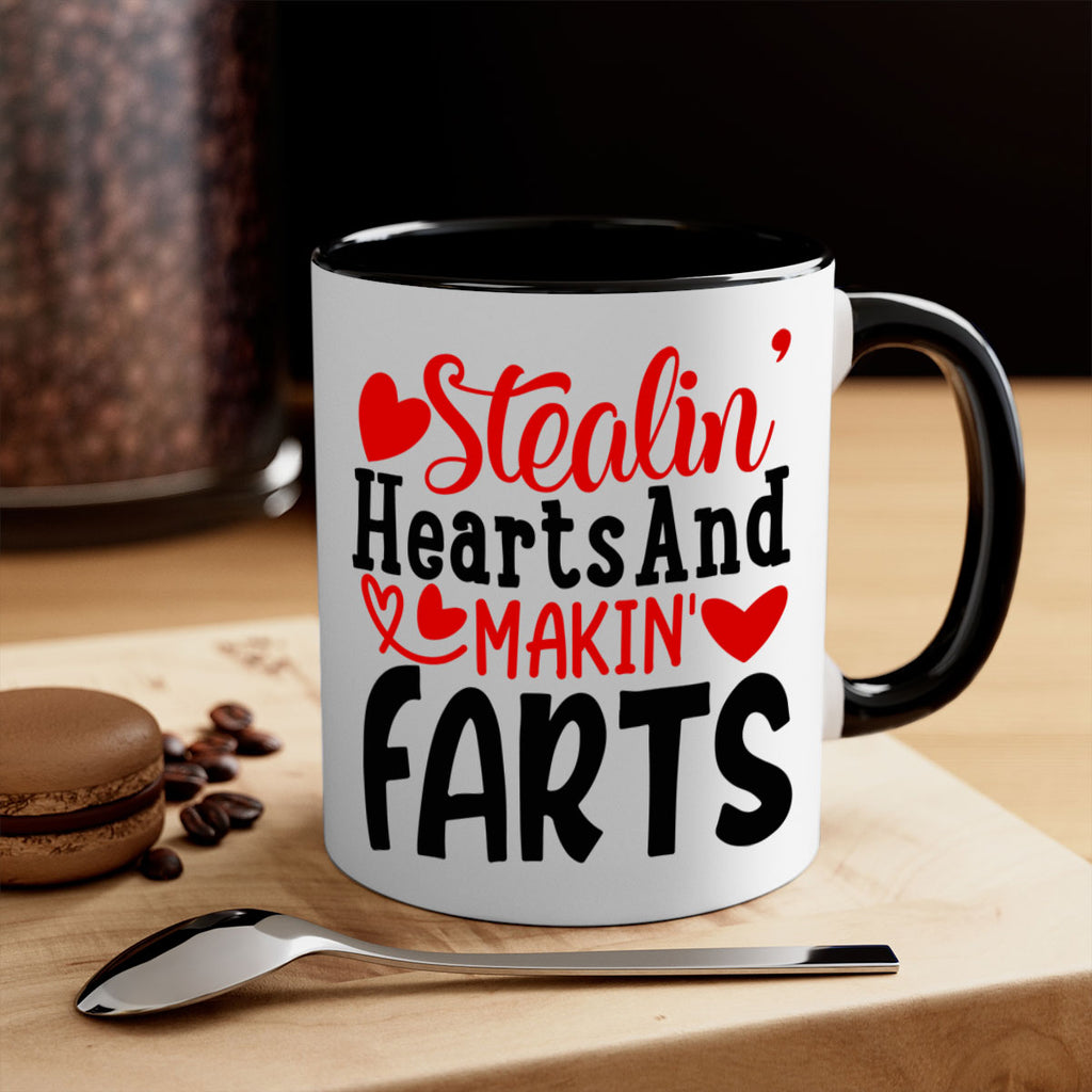 stealin hearts and makin farts 73#- valentines day-Mug / Coffee Cup