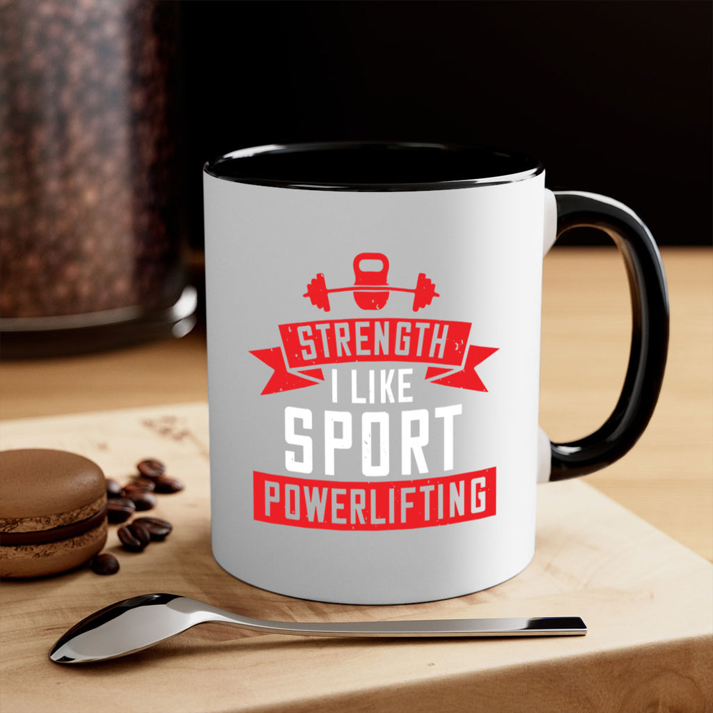 strength i like sport powerlifting 73#- gym-Mug / Coffee Cup