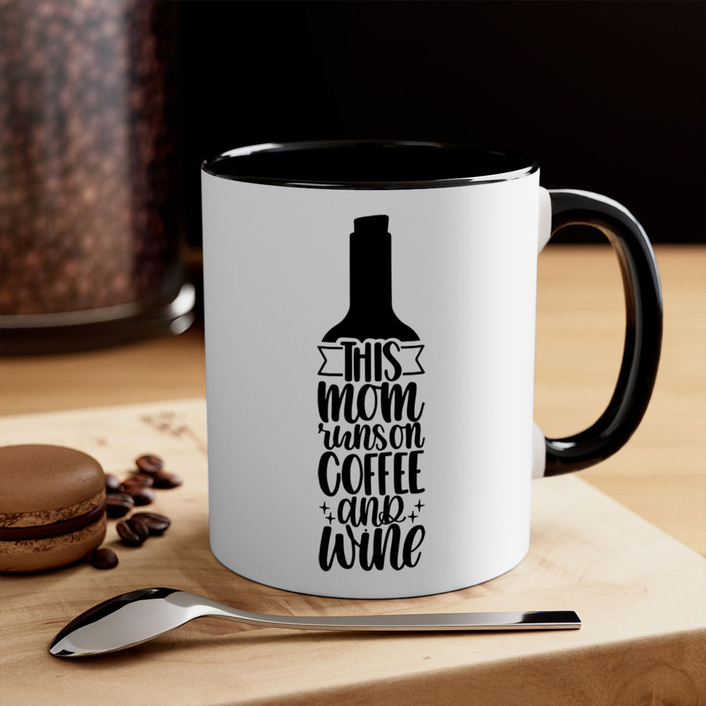 this mom runs on coffee and wine 16#- coffee-Mug / Coffee Cup