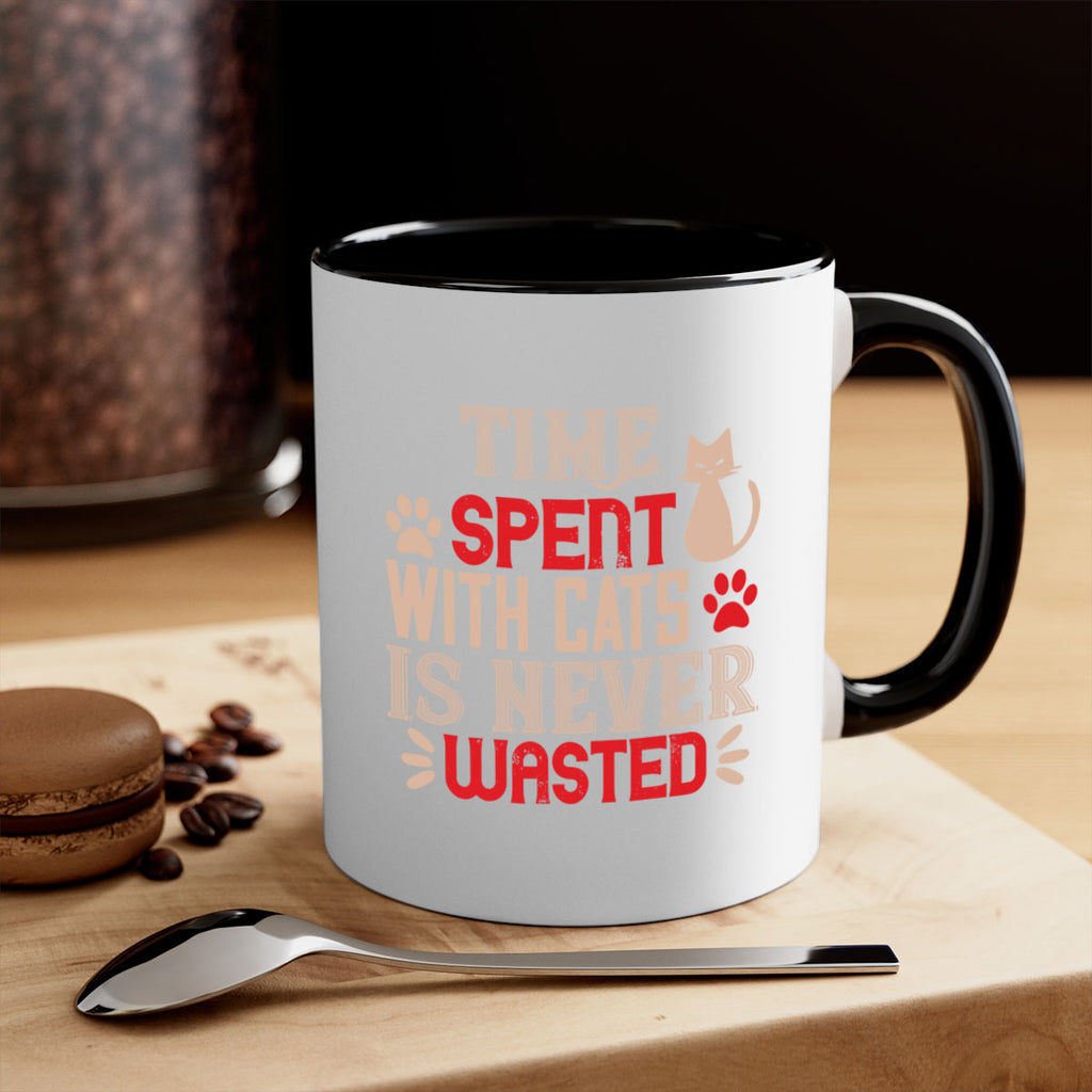 time spend with cat is never wasted Style 121#- cat-Mug / Coffee Cup